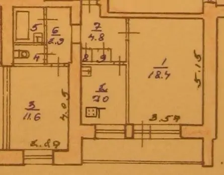 2-комн. квартира, 49,3 м², 7/9 этаж