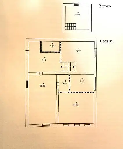 Дом, 81,7 м², 9 сот., 2 этажа