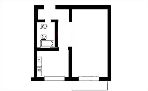 1-комн. квартира, 29 м², 3/5 этаж