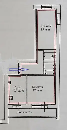 2-комн. квартира, 55 м², 8/10 этаж