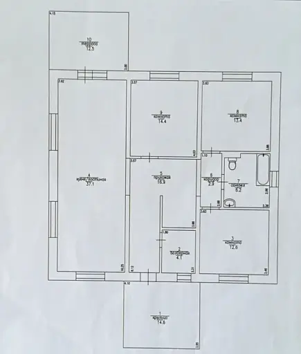 Коттедж, 132 м², 8 сот., 1 этаж