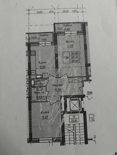 2-комн. квартира, 59 м², 8/14 этаж